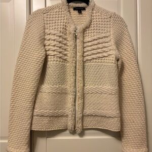Ann Taylor Cream Knit Sweater